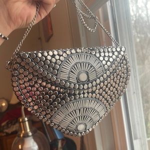 Metal hard body purse